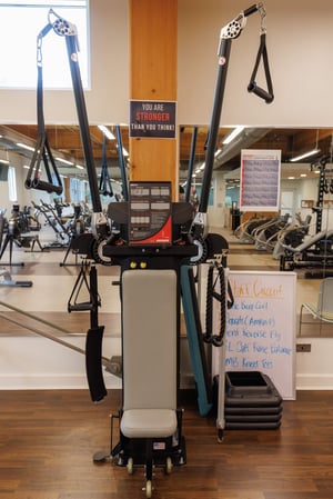 Image of a Keiser Functional Trainer in a small space