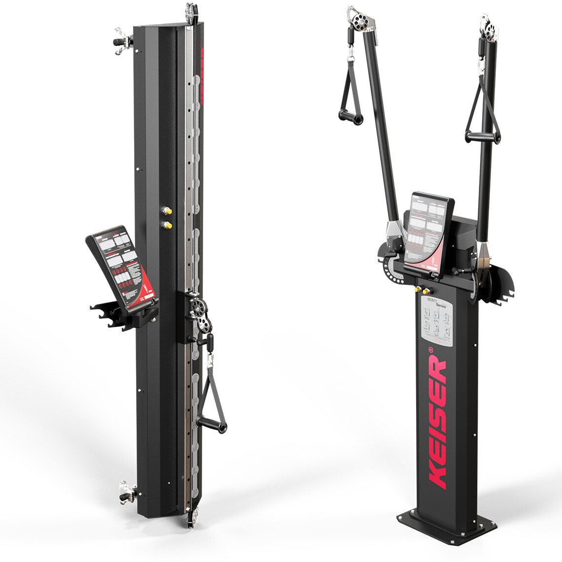 Image of a Keiser Functional Trainer and Performance Trainer on white background