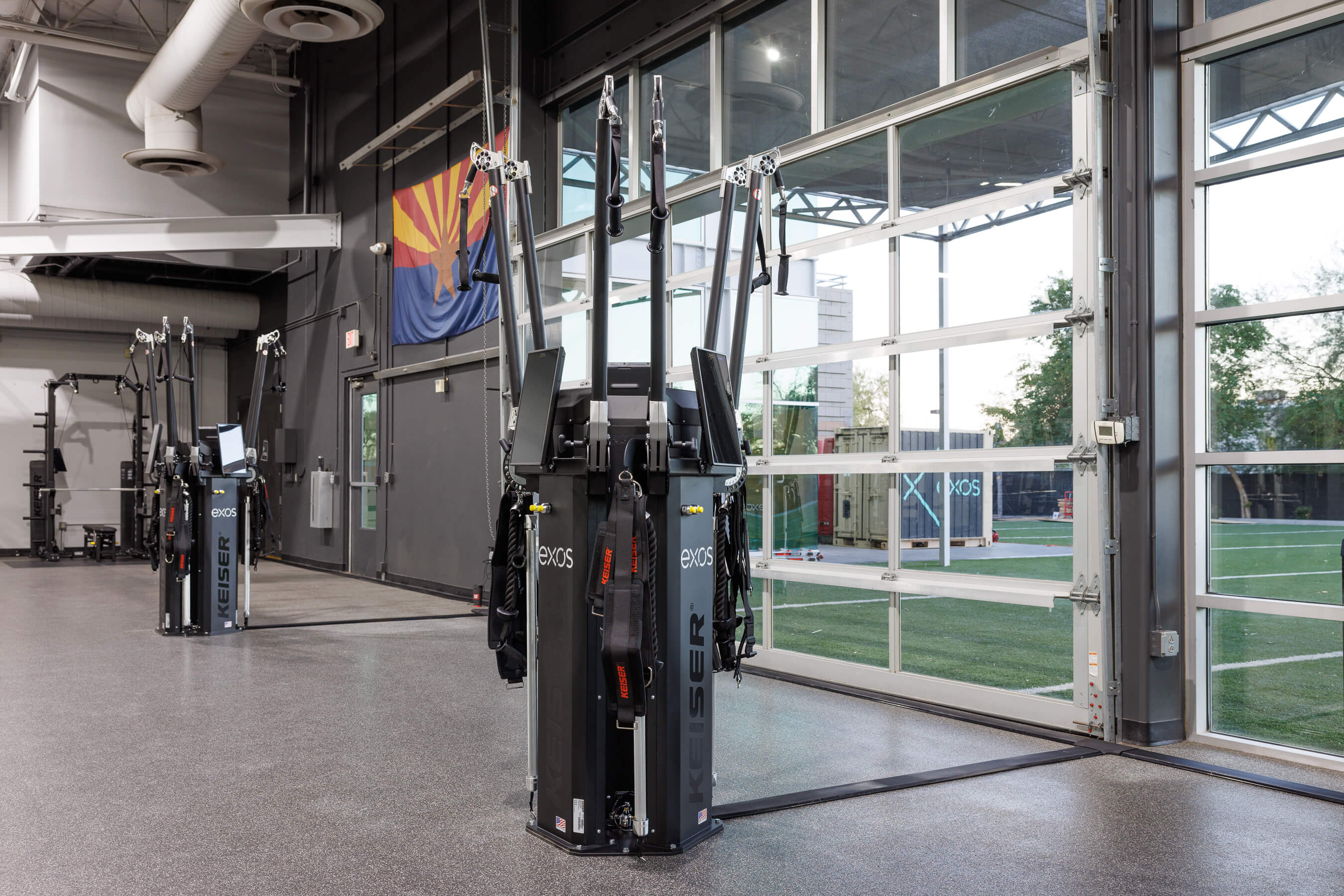 Keiser Triple Trainer at an Exos Facility