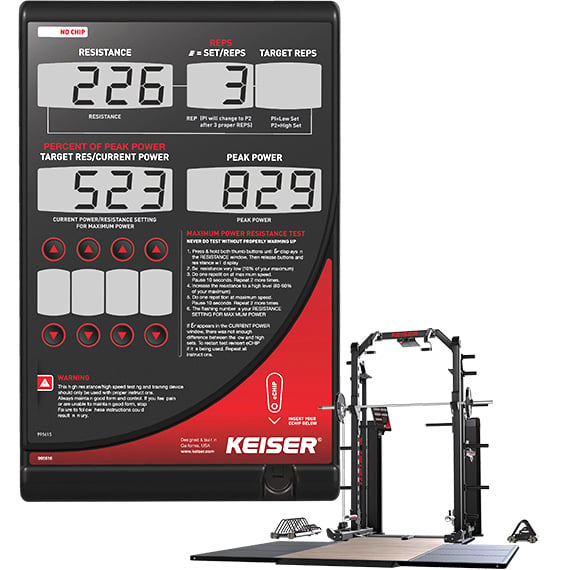 Keiser A300 Half Rack with Power Display