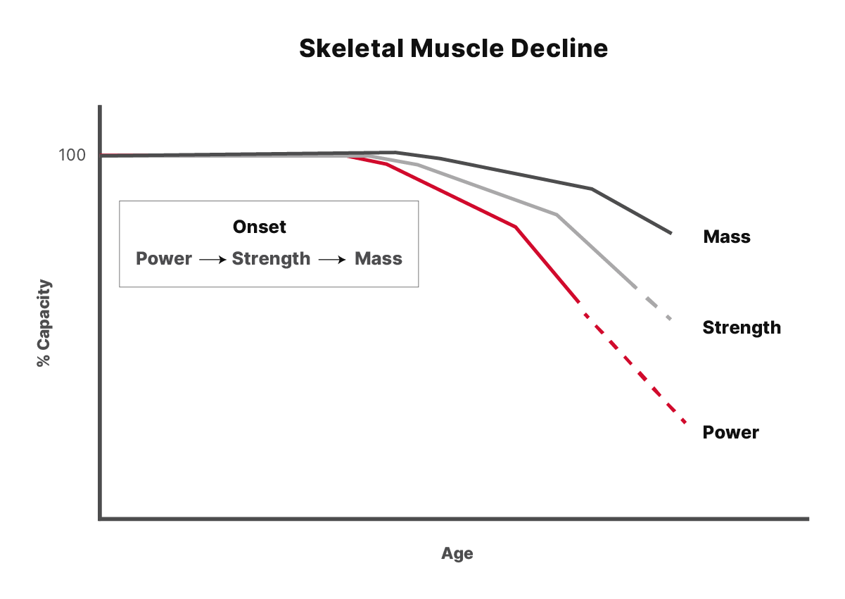 Skeletal Muscle Decline Graph