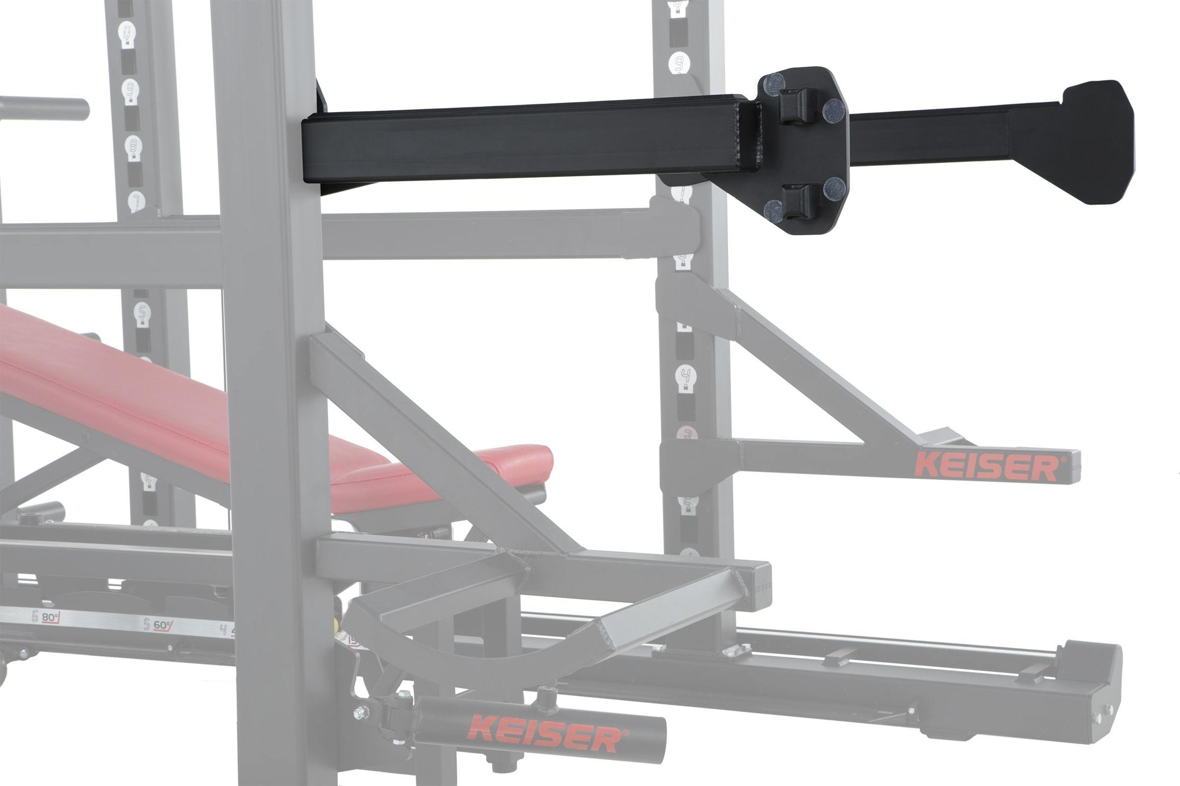 Spotting Bar with Cantelevers Accessory for Keiser Racks